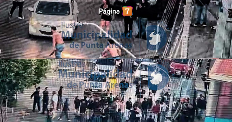 Riña masiva con machetes en plena calle desata crisis de seguridad en Punta Arenas