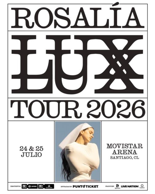 Rosalía concierto en Chile julio 2026