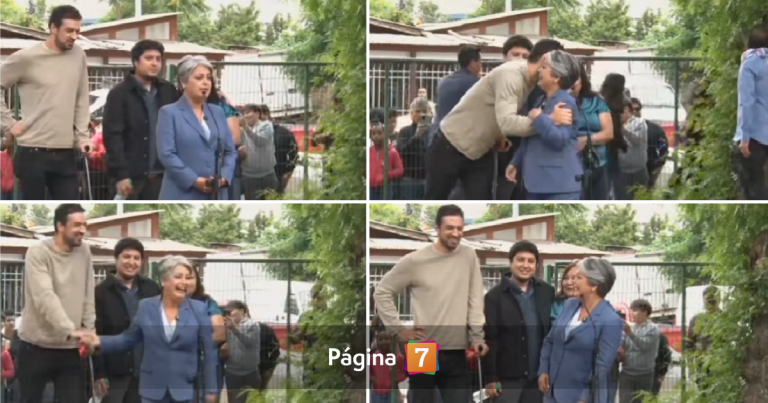 El inesperado encuentro de Vodanovic con Jara en local de votación: 