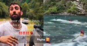 Multan a turistas rusos y a guía chileno que indignaron por usar motos de agua en río Futaleufú