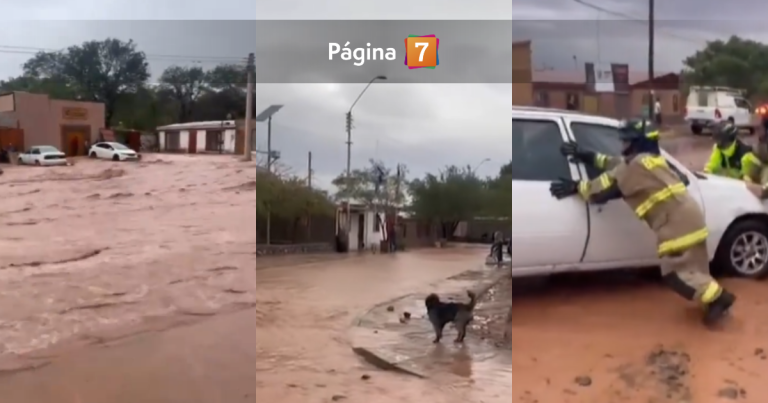 Lluvia en el desierto más árido: reportan importantes inundaciones en San Pedro de Atacama