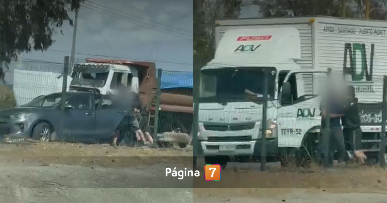 Testigo grabó violento robo y secuestro en Pudahuel: fueron captados en plena autopista