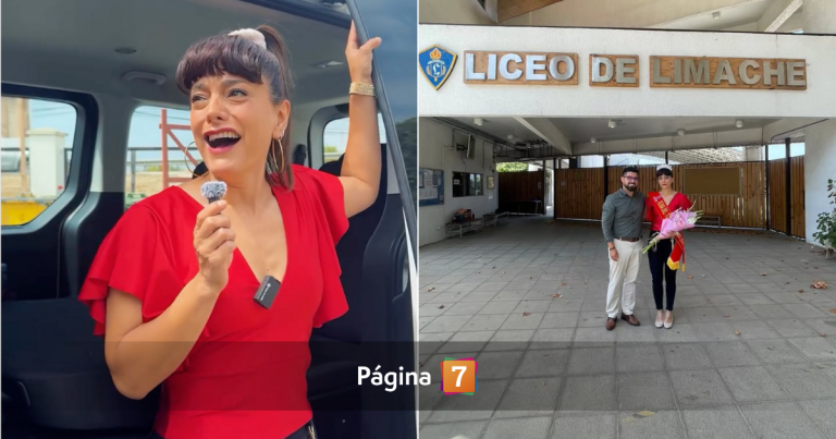 Waleska Marambio volvió a Liceo de Limache con particular rol para celebrar la Fiesta del Tomate