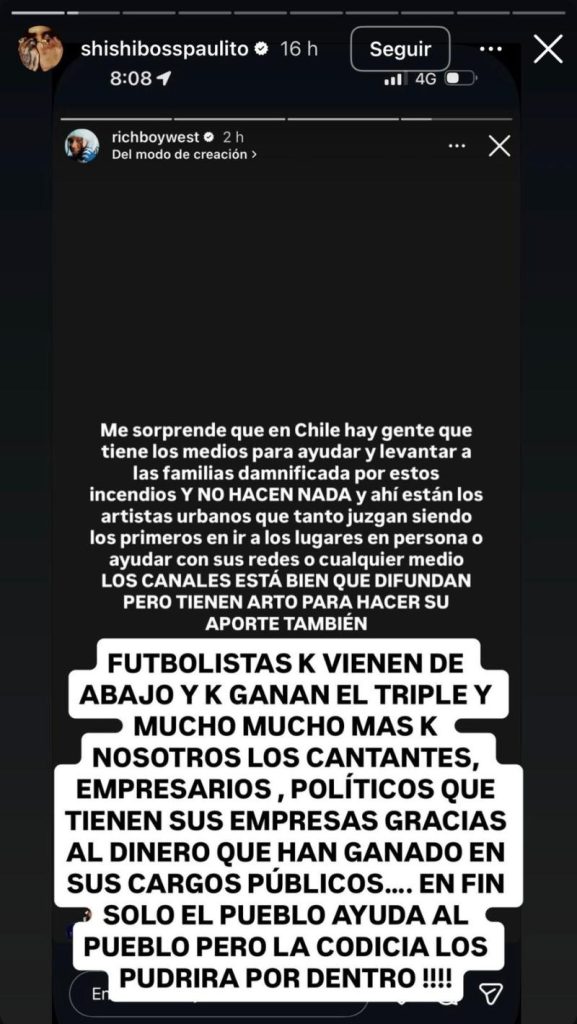 “La codicia los pudrirá por dentro”: Pablo Chill E apuntó contra famosos futbolistas por no ayudar a damnificados