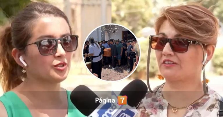 La reacción de las hermanas de Andrés Caniulef tras muestras de cariño en su último adiós