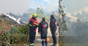 Capotó avión que combatía incendio forestal en Lebu: actualizan estado del piloto