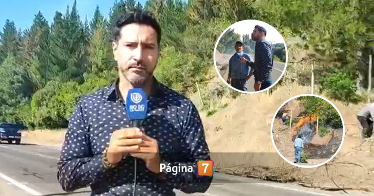 Conductor de Canal 9 Bío Bío TV cortó despacho para ir en ayuda de vecinos afectados por incendios