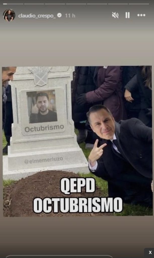 Claudio Crespo pide disculpas tras polémica por meme sobre Gustavo Gatica: 