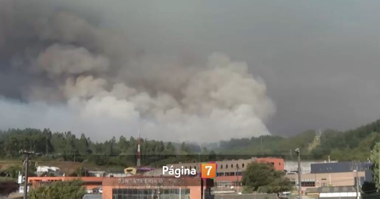 Incendio se acerca a cárcel El Manzano en Concepción: Gendarmería evalúa eventual evacuación