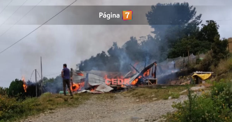 Tragedia en Calbuco: niños de 7 y 11 años mueren en voraz incendio de vivienda en Isla Huar