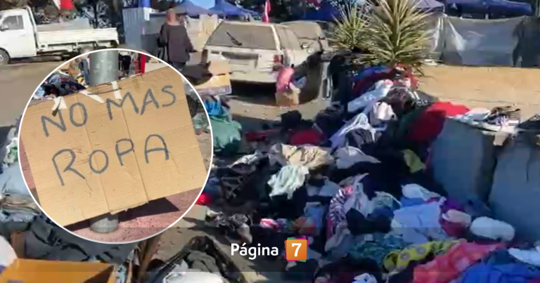 Basura textil: el nuevo problema tras el megaincendio en Penco por montañas de ropa