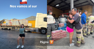 Naya Fácil una vez más en los incendios: influencer viajó con camión de ayuda a región del Biobío