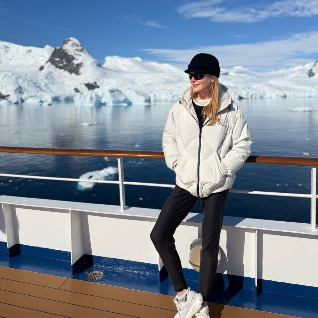 Estrella de Hollywood visita la Antártica Chilena
