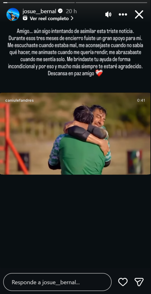 Excompañeros de Palabra de Honor despiden a Andrés Caniulef: "Fuiste un gran apoyo".