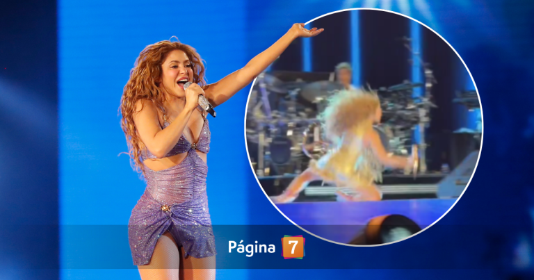 Momento viral: Shakira sufrió caída en pleno show en El Salvador y sorprendió con su reacción