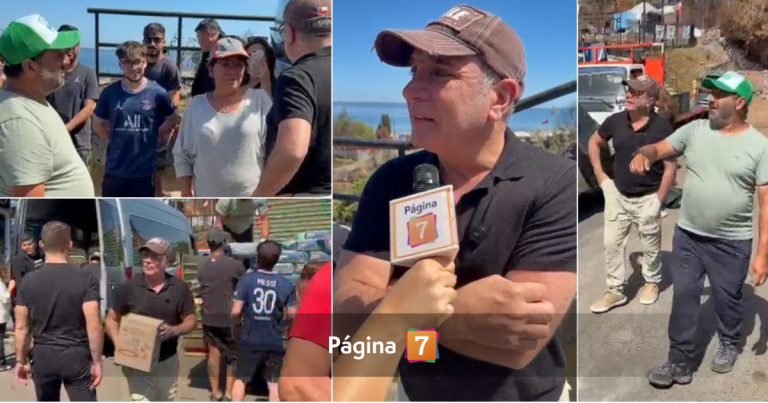 Luis Jara llegó a Penco con dos casas para damnificados: 