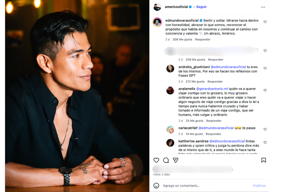 El mensaje de Edmundo Varas en apoyo a Américo que sacó ronchas en redes: "Tú eres de los mismos"