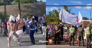 Entre bailes y manifestaciones: así fue vivió la llegada del presidente Gabriel Boric a Rapa Nui