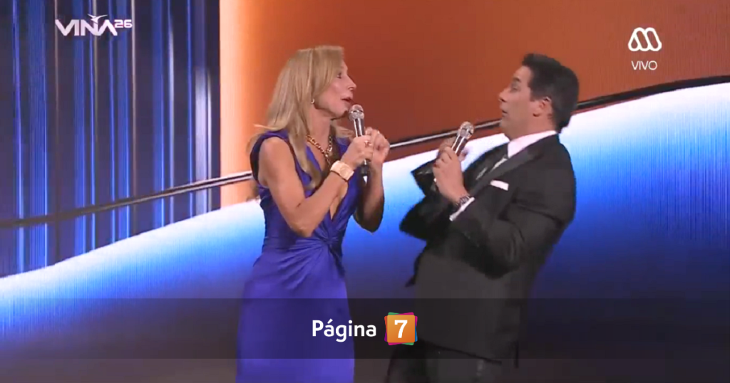 “Última noche nadie se enoja”: Karen y Rafa protagonizaron chascarro al abrir jornada final de Viña