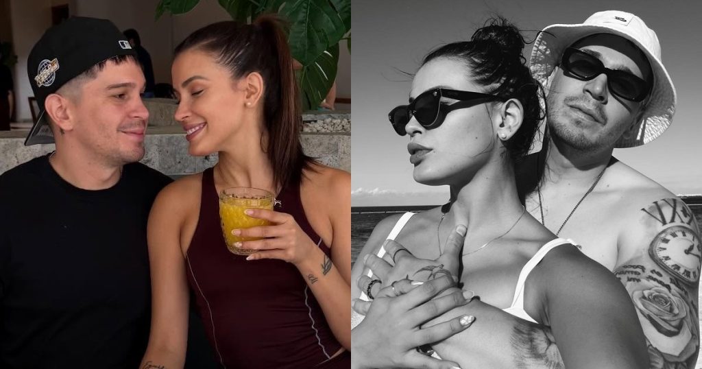 Cony Capelli y su pareja, Sebastián Daroch, en vacaciones en Cancún