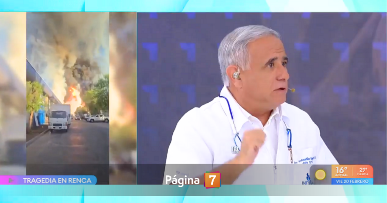 Doctor Ugarte explicó la ayuda extranjera que requerirán pacientes heridos tras explosión en Renca