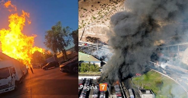 Explosión en zona norte de Santiago deja personas quemadas y vehículos incendiados