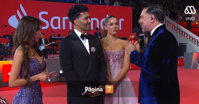 Luis Jiménez desfiló con sus hijas en la alfombra roja de la Gala Viña 2026: 