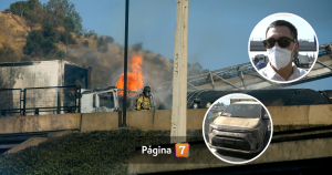 Pareja de periodista de Meganoticias entregó dramático testimonio: iba atrás del camión que explotó