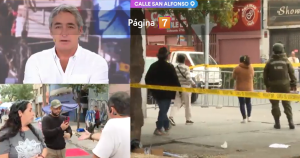 Rodrigo Pérez encaró a sujeto que lo grababa durante móvil en Barrio Meiggs: 
