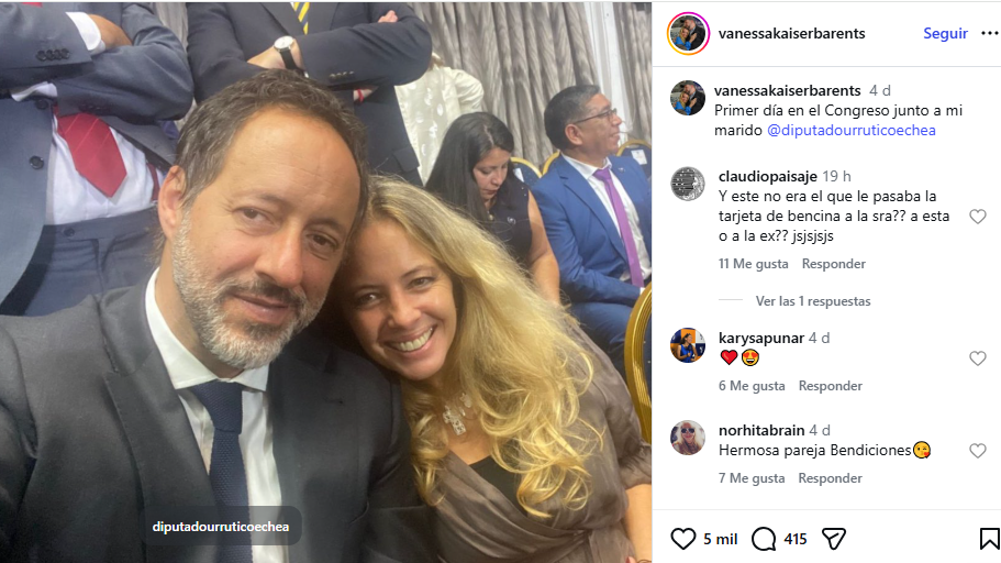El silencioso matrimonio de Vanessa Kaiser: reveló su relación con diputado tras semanas de secreto
