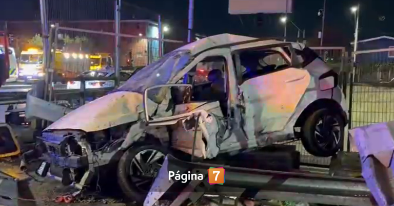 Grave accidente en Pedro Aguirre Cerda: conductora ebria provocó violento impacto en cruce