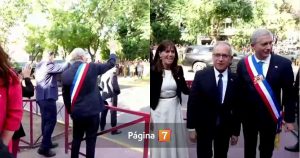 Registran protestas de estudiantes tras visita de presidente José Antonio Kast a liceo de Ñuñoa