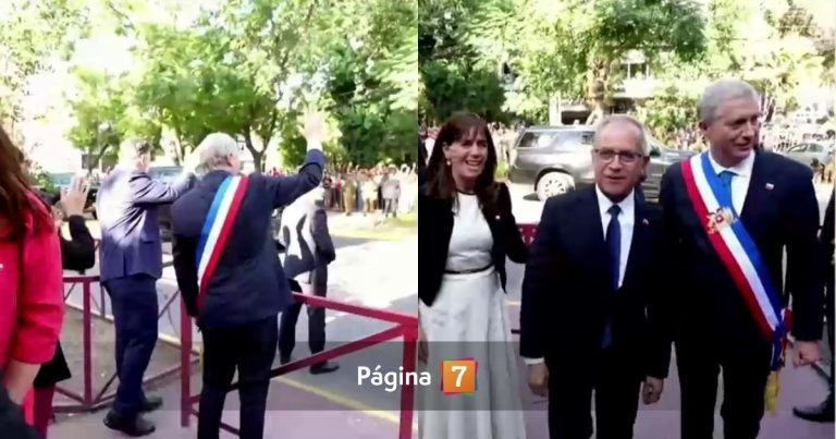 Registran protestas de estudiantes tras visita de presidente José Antonio Kast a liceo de Ñuñoa