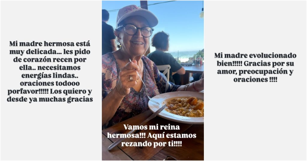 Madre Carolina Soto complicada de salud