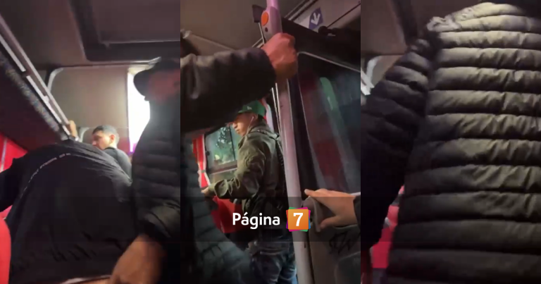 Video muestra golpiza a hombre tras presunto acoso a estudiante en bus Coronel-Lota