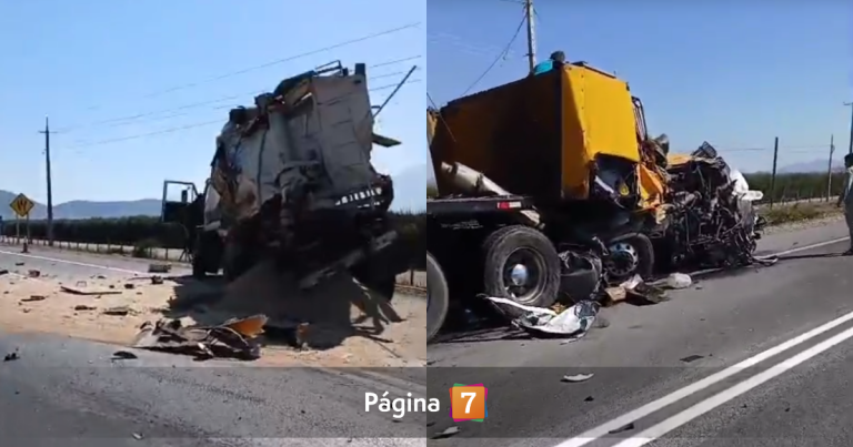 Impactantes imágenes: accidente entre camiones y un auto dejó 2 fallecidas en San Pedro de Melipilla