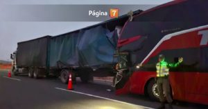 Accidente en Ruta 5 Norte dejó un fallecidos y 19 heridos a la altura de Ovalle