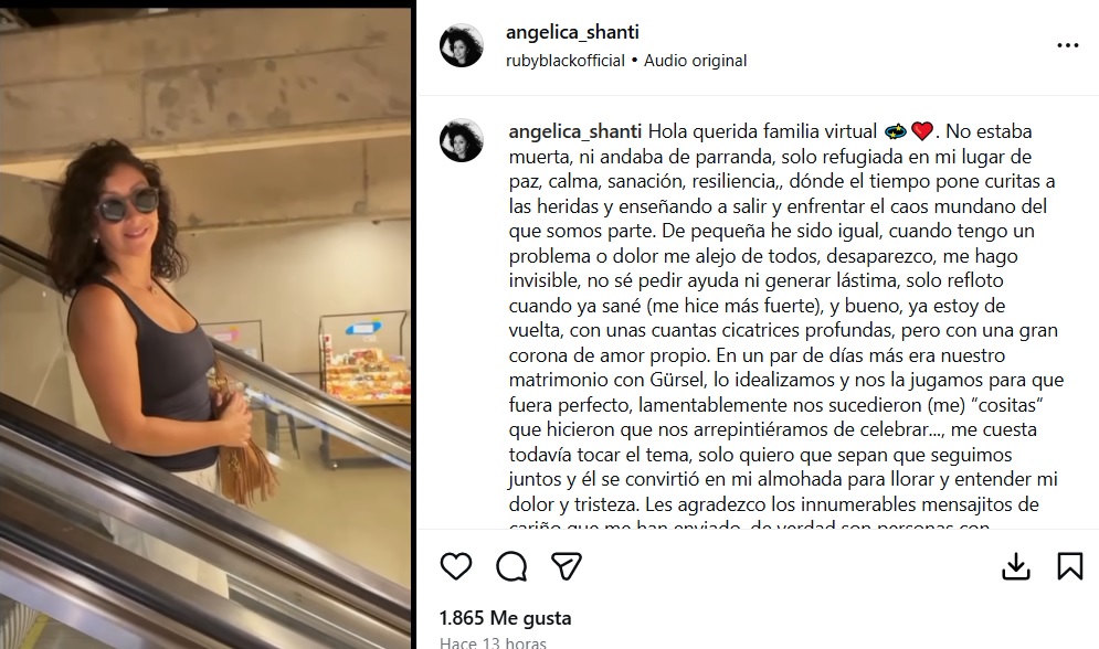Angélica Sepúlveda contó por qué ya no habrá matrimonio con Gursel