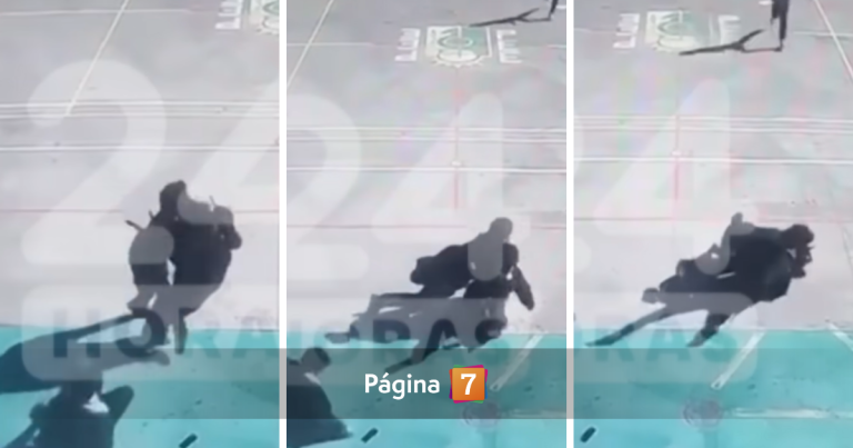 Nuevo video muestra momento en que estudiante derriba a autor de mortal ataque en Calama