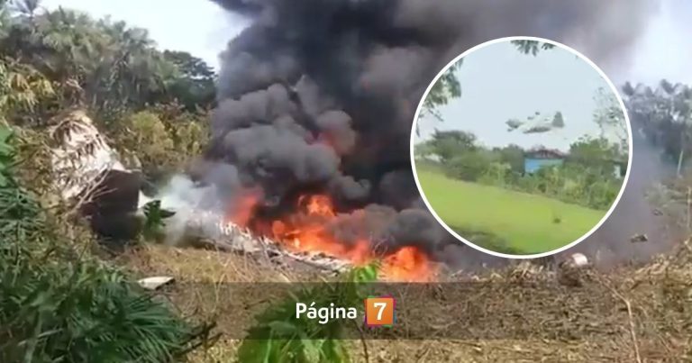 Tragedia en Colombia: avión de la Fuerza Aérea se estrella con más de 100 militares en su interior