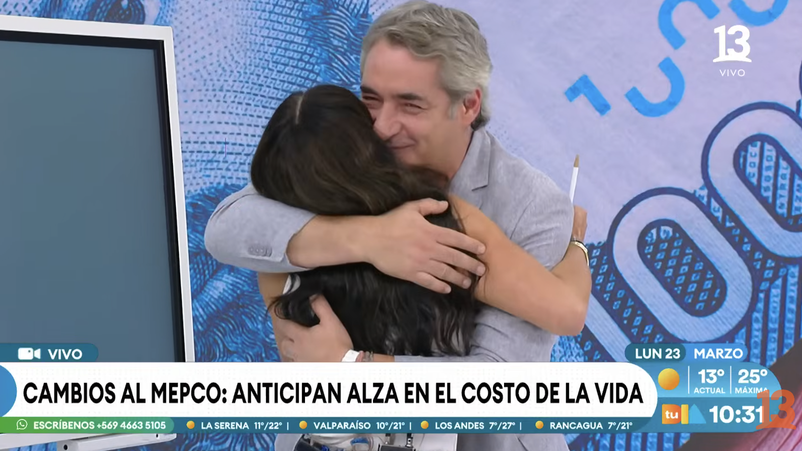 Así fue el cariñoso reencuentro entre Repe y Catalina Edwards en vivo: gesto llamó la atención