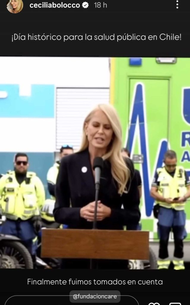 Cecilia Bolocco celebró alerta oncológica