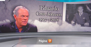 homenaje a Eduardo Cruz Johnson en noticiero 24 horas de TVN