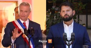 La llamativa reacción del presidente Kast por gritos contra Boric en su primer discurso en La Moneda