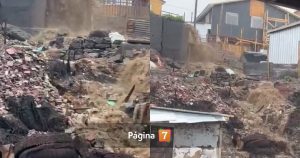 Video alertó deslizamiento de tierra en zonas afectadas por incendios en Lirquén tras lluvias