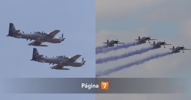 ¿Los escuchaste? Aviones de la FACh sobrevolaron Santiago durante la mañana del sábado