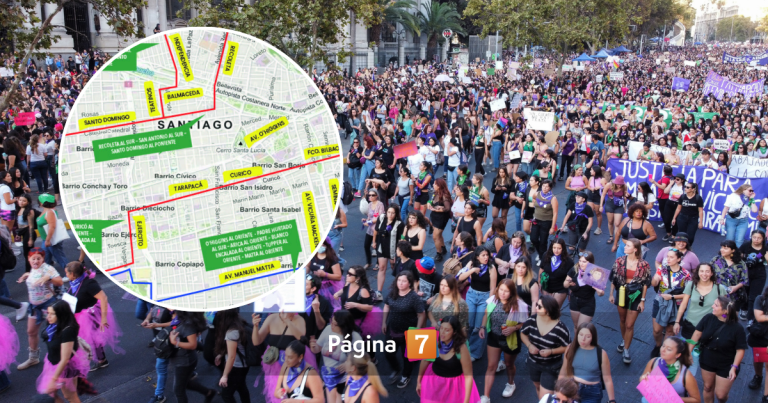 Día Internacional de la Mujer: estos serán los desvíos de tránsito por la marcha del 8M en Santiago