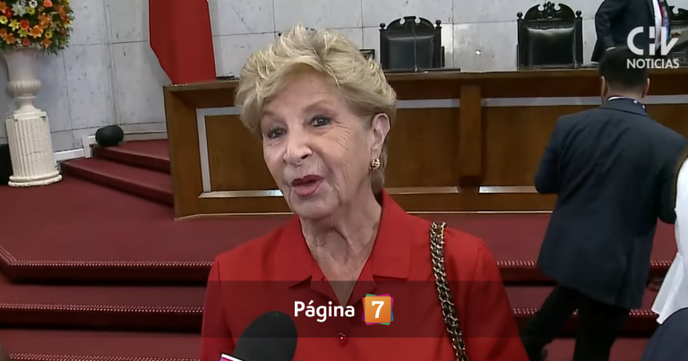 Marta Larraechea reapareció en cambio de mando tras grave emergencia médica: 