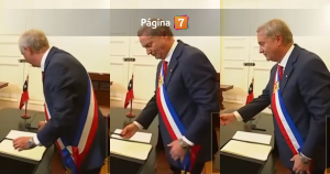 Se le cayó la piocha al presidente Kast