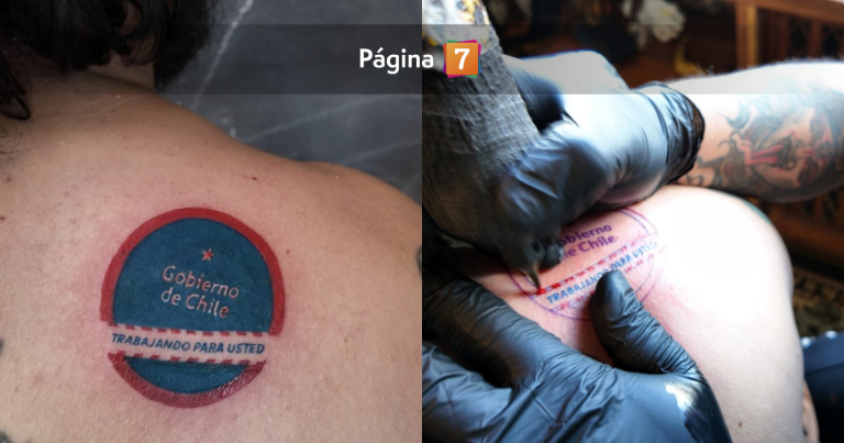 Artista chileno se tatuó polémico logo del gobierno de Kast y lanzó dura crítica al Estado
